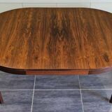 Scandinavian extendable round table in rosewood, 1970s