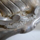 Art Nouveau teapot or samovar in silver-plated metal by goldsmith Victor Saglier