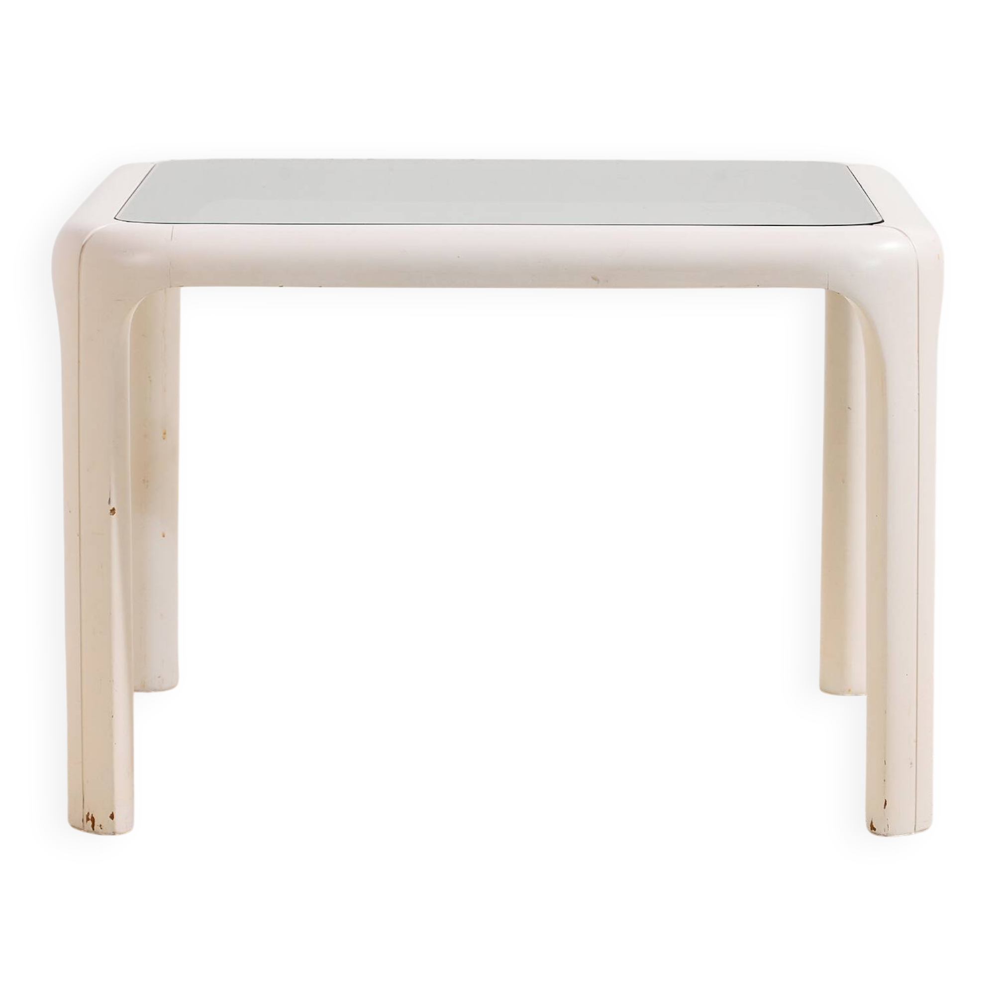 Wood and glass coffee table