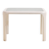 Wood and glass coffee table