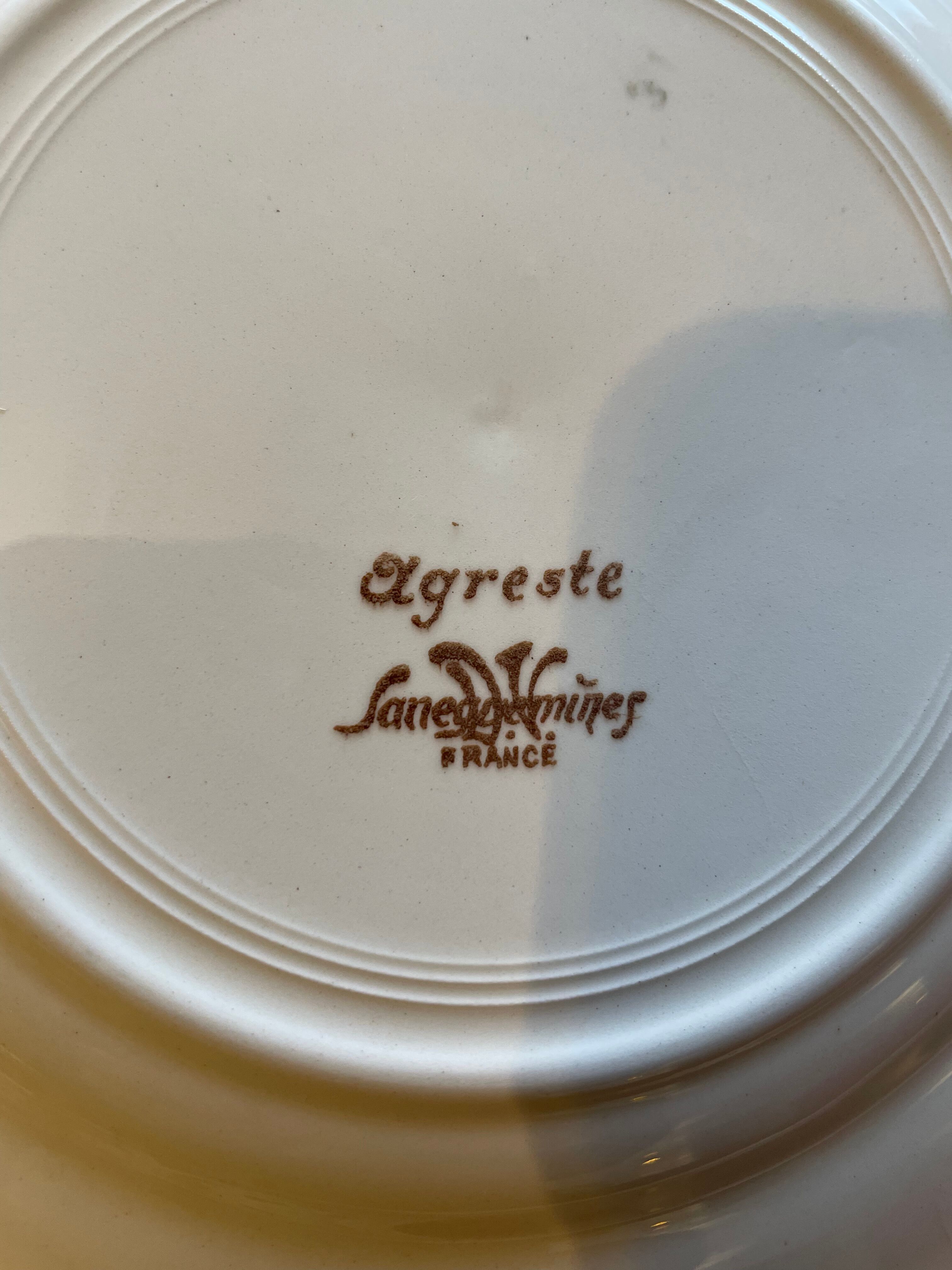 Dessert service agreste sarreguemines