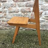 Atypical set of 6 chairs