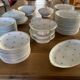 Limoges porcelain service with flowers