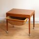 Meuble de couture teck et osier, Severin Hansen, 1950