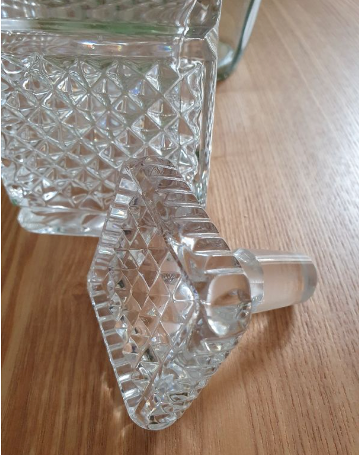 Vintage glass decanter