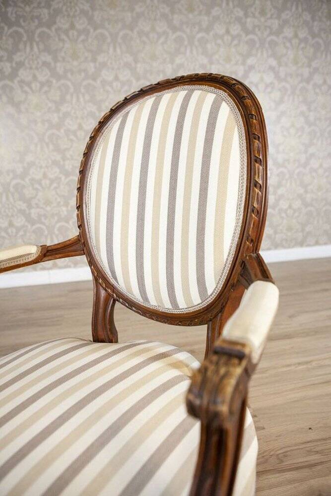 Early 19th Century Louis XVI French Walnut Armchair