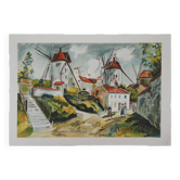 Maurice Utrillo: The Three Mills in Montmartre, signed lithograph