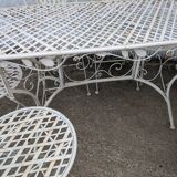 white wrought iron garden furniture