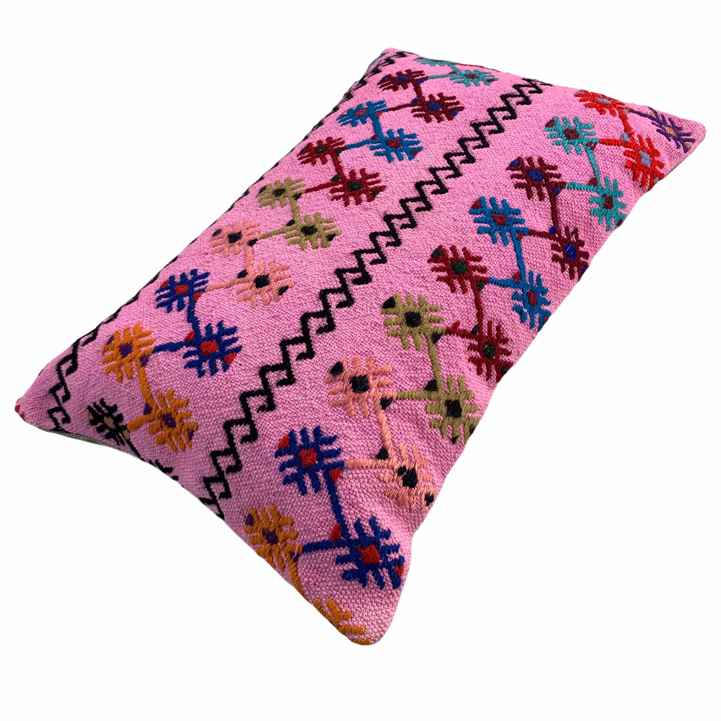 Vintage turkish handmade kilim cushion cover 40x60 cm