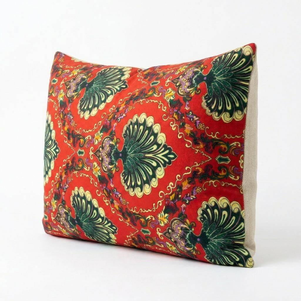 Vintage velvet cushion cover 38x58 cm