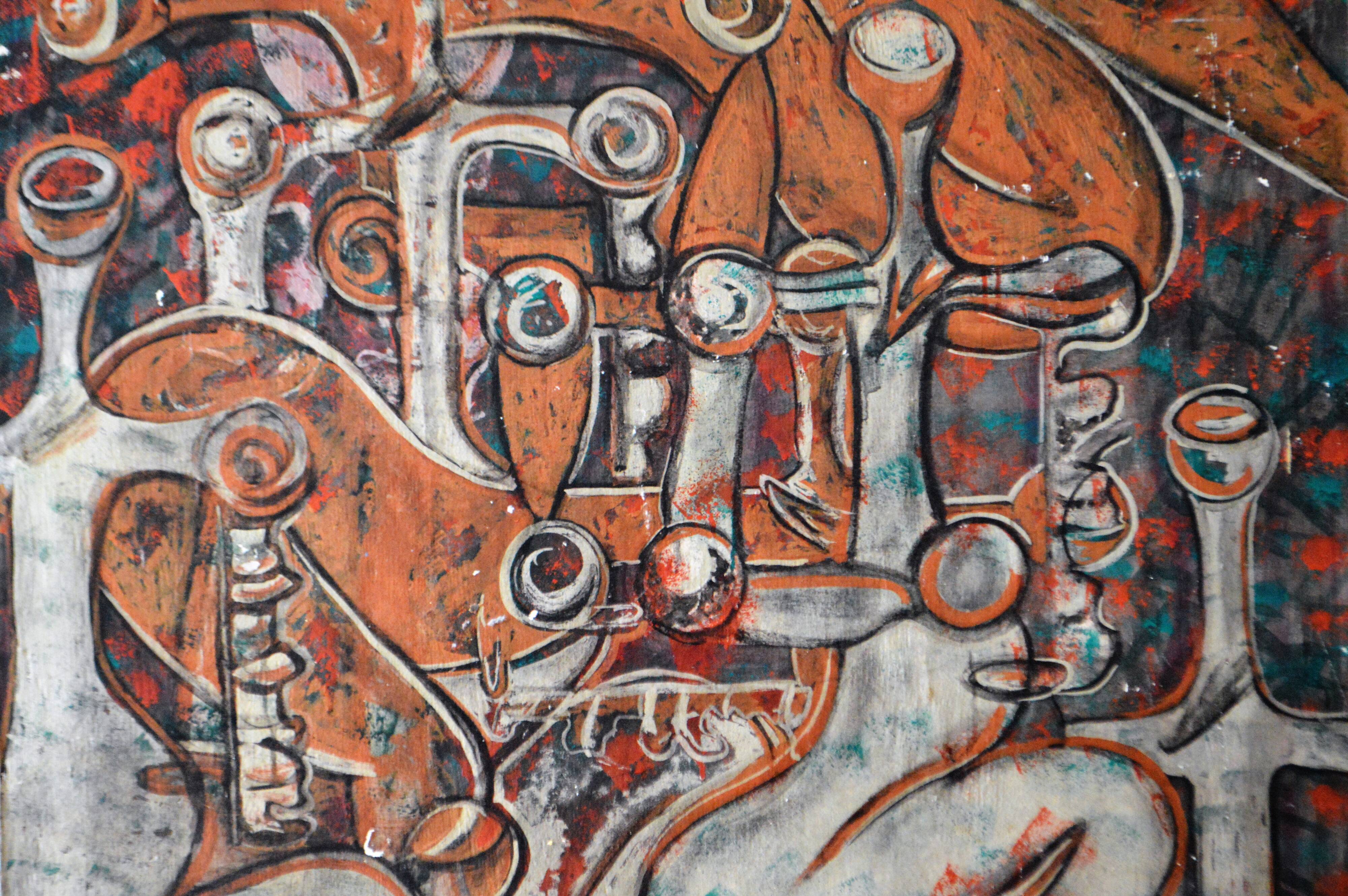 Painting on canvas german