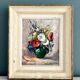 Country bouquet, old oil on panel