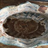 Planter blue enamelled cast late XIX early XX