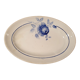 Oval hollow dish Rosine 1932 blue flower of Saint-Amand 37x26