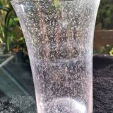 Biot pink bubble vase