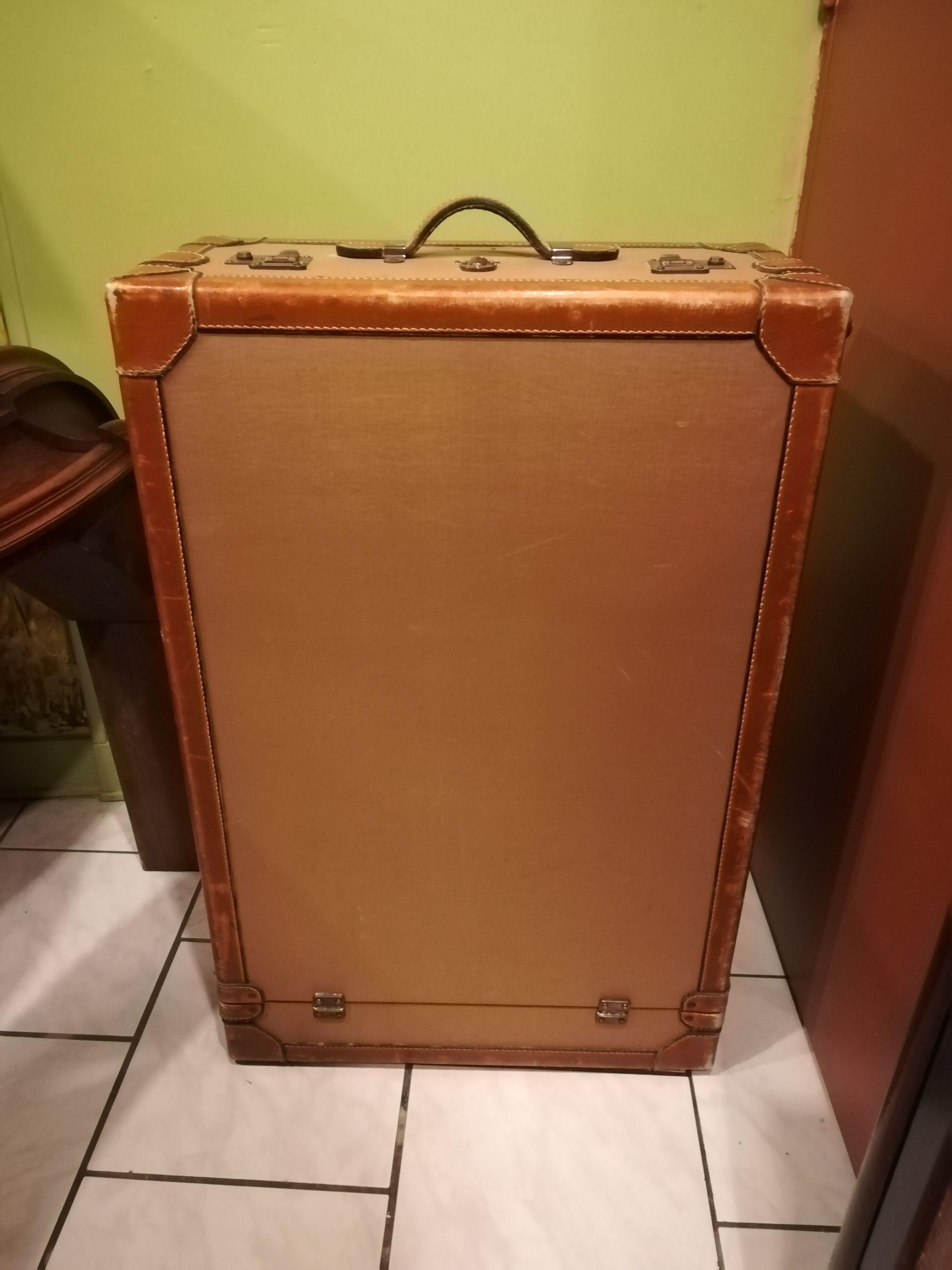 Old trunk of Lancel travel