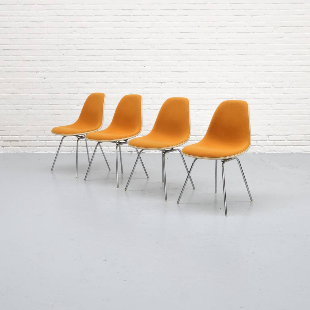 Chaises de salle à manger Eames DSX Herman Miller années 1970