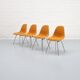 Chaises de salle à manger Eames DSX Herman Miller années 1970