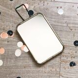 Petit miroir de barbier vintage