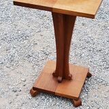 Side table pedestal table of the 50s in solid oak