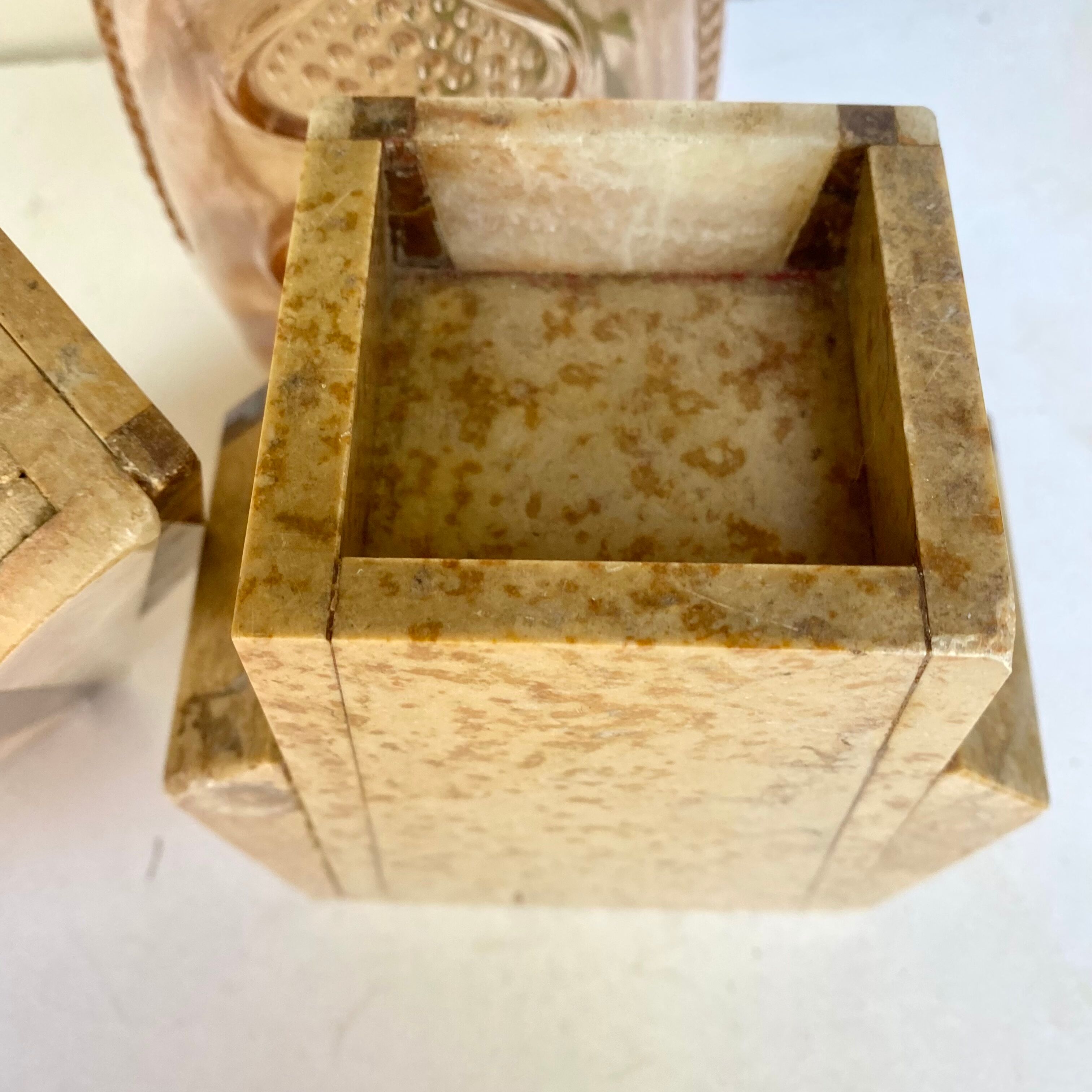 Marble cassolettes art deco