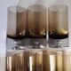 Set of 11 glasses, design by Roland Pösch Gral Glas, vintage 70s.