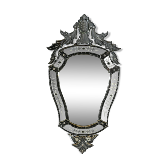 Venetian Mirror in Eglomisé Glass – 1950