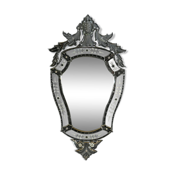 Venetian Mirror in Eglomisé Glass – 1950