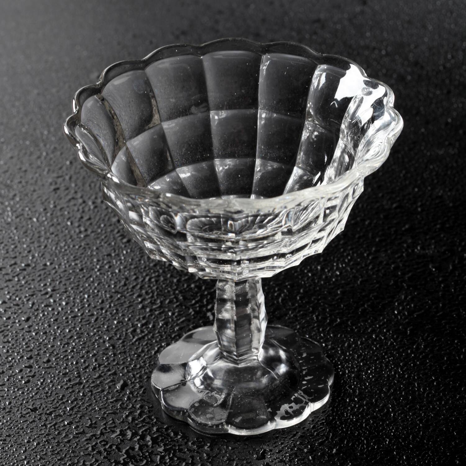 Rare Vintage Glass Pedestal Bowl: Rudolf Schröter Inwald Lord Design / 1935