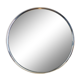 Round mirror chrome strapping 60 cm 70s
