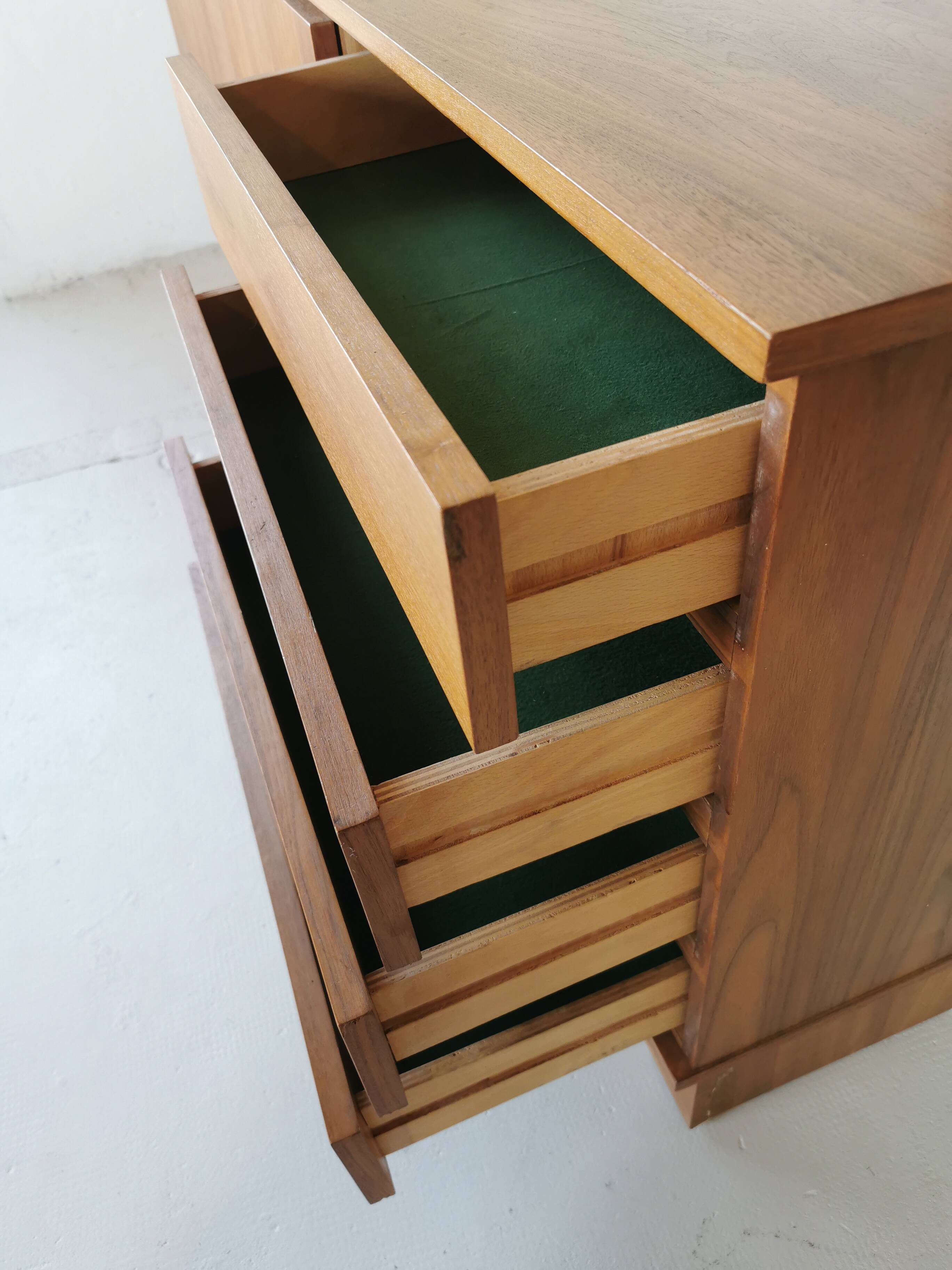 Vintage walnut sideboard from the 70s