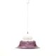 White and purple KD14 suspension by Sergio Asti for Kartell, 1970s.