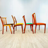 Four vintage dining chairs
