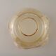 Set of 2 Vintage Glass Bell Shades in Smoked Amber Glass with Scroll Motif 5597