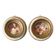 Pair of round Italian frames