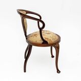 Beautiful Edwardian Inlaid Tub Back Chair