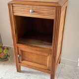 Cube bedside table in oak 1950s