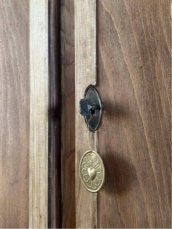 Antique pine wardrobe