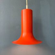 Vintage orange cone-shaped Raak suspension