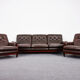 Rosewood and calf leather canapé from the 1960s, Rodeio by Jean Gillon, 1968.