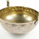 Art Nouveau sugar bowl, silver-plated brass, Sweden, early 20th century
