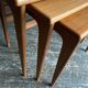 Tables gigogne de Kai Kristiansen édité par VM Denmark 1950
