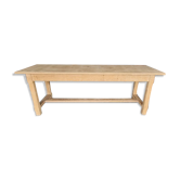 Table de ferme en chêne massif brut