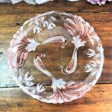 Cake dish serving pie peacock décor