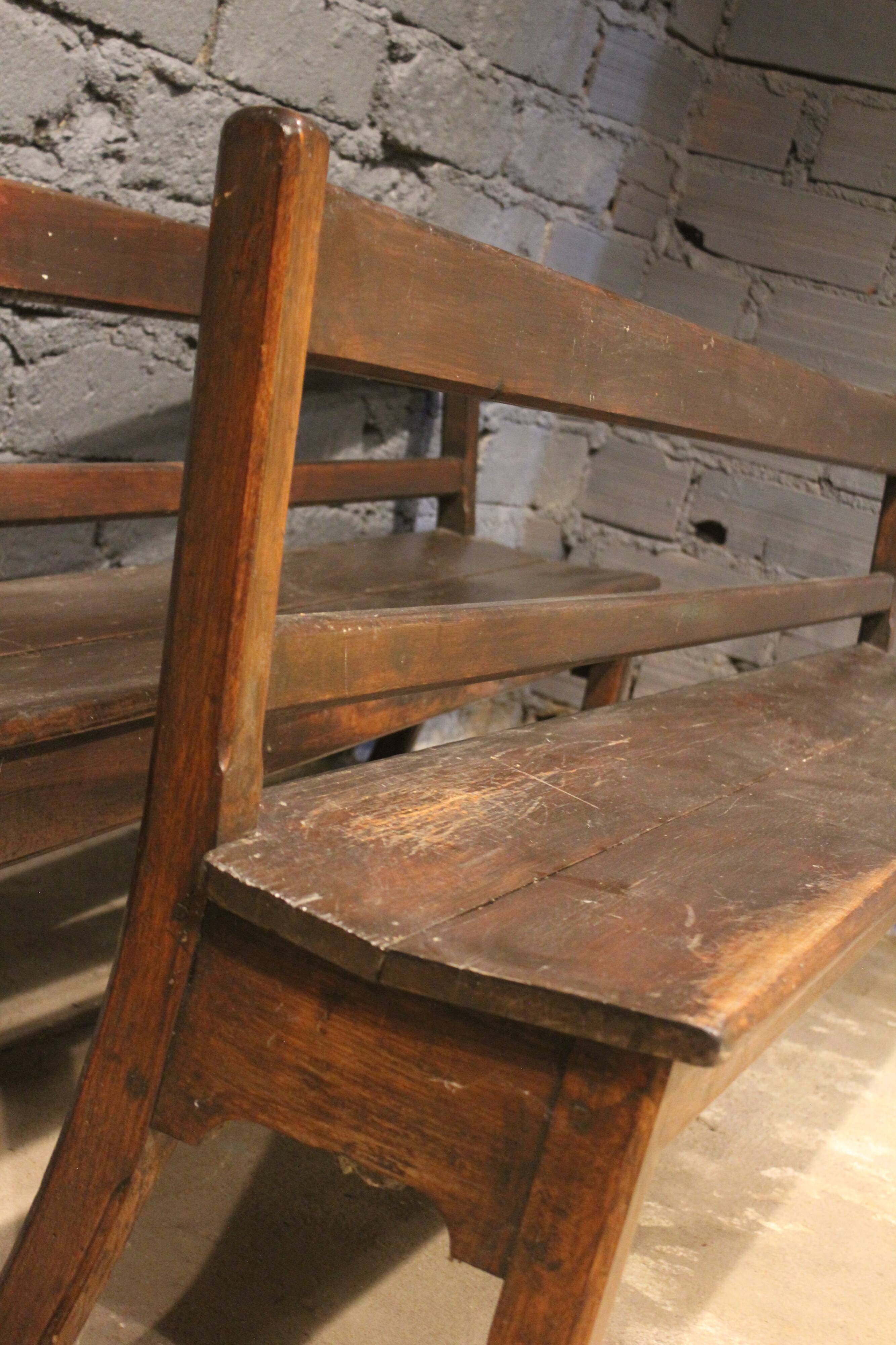 Pair of monastery benches