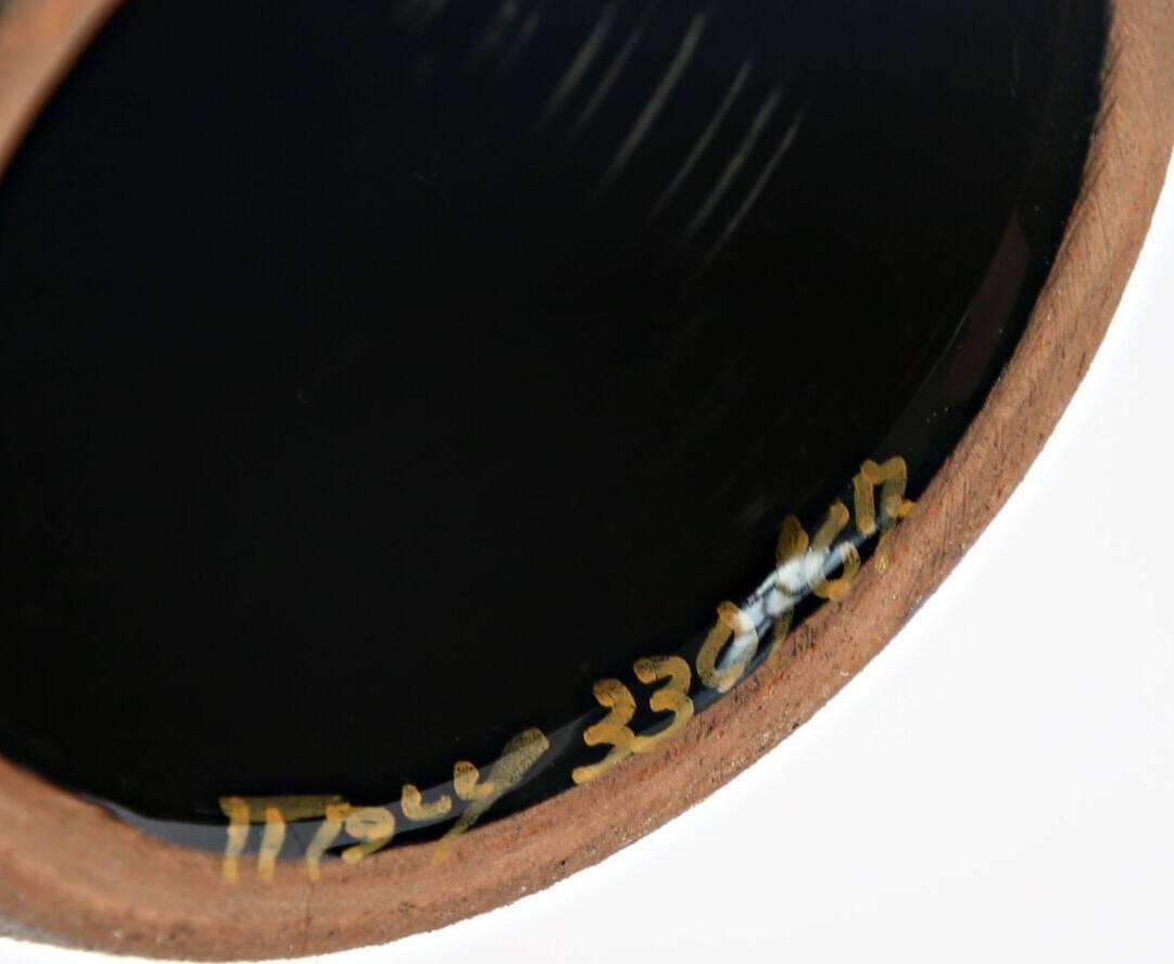 Glazed terracotta lamp base