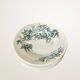 Set of nine deep plates in Givors earthenware, "Floreal" model.