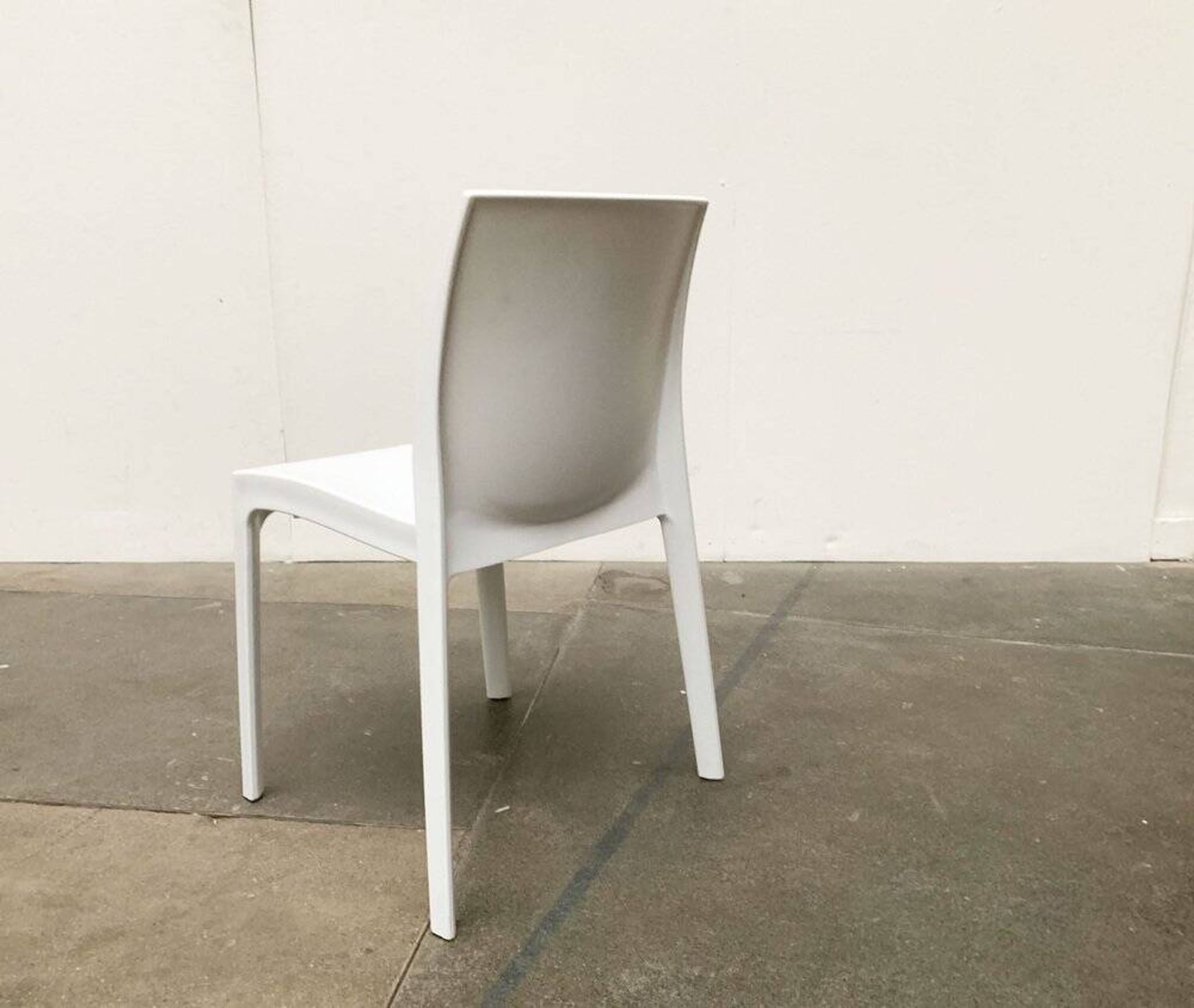 Stackable plastic auxiliary chair Italian Rome