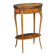 Small antique walnut and metal table, Italy, 20th century.