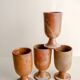 Set of 4 Mazagran stoneware mugs